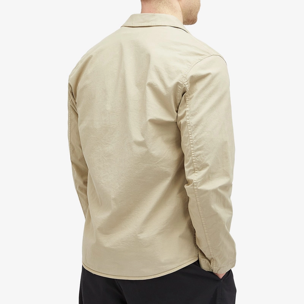 Stone Island Men's Supima Cotton Twill Stretch-TC Button Shirt Jacket Desert